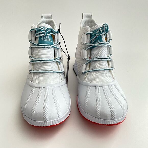 Sorel Out 'N About III Classic Waterproof Lace-up Boots Suede Low White 8 - Picture 4 of 14